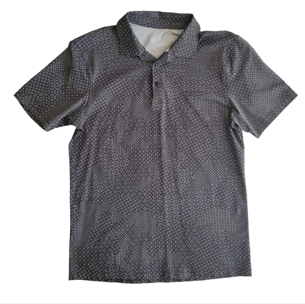 lululemon athletica Black and White Polo Shirt